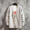 ZITY Menstyle Store Sky Madrid Knitted Wool Cardigan Men's Apparels