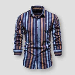 NEGIZBER Trend Store North Royal Colorful Striped Shirt