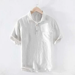 M Cotton Linen Store Men's Apparels North Royal Palm Harbor Linen Shirt