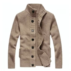 Valya's Store Sky Madrid Knitted Pocket Cardigan Men's Apparels