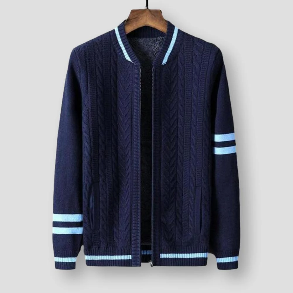 Fantasying Men's Apparels Saint Morris Velvet Striped Cardigan 6 Fantasying Men's Apparels Saint Morris Velvet Striped Cardigan