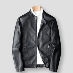 Woodvoice Official Store Sky Madrid Desert Rider Leather Jacket