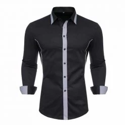 VISADA JAUNA - Store Saint Morris Contrast Slim Long Sleeve Shirt 7 VISADA JAUNA - Store Saint Morris Contrast Slim Long Sleeve Shirt