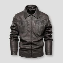 FREDD-MARSHALL Men's Store Sky Madrid Leather Austin Jacket 11 FREDD-MARSHALL Men's Store Sky Madrid Leather Austin Jacket