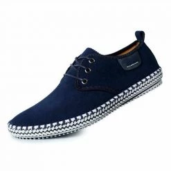 HSXLZK Store Casual Genuine Suede Leather Shoes