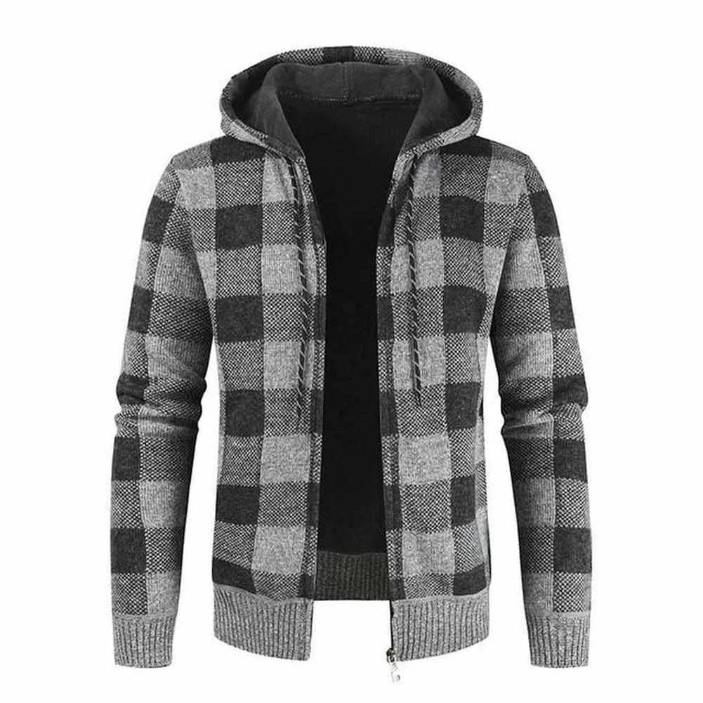 URSPORTTECH Store North Royal Knitted Hooded Cardigan Men's Apparels 3 URSPORTTECH Store North Royal Knitted Hooded Cardigan Men's Apparels