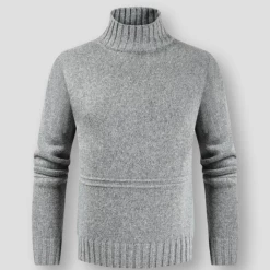 BINERDAN123 Store Men's Apparels North Royal Turtleneck Wool Pullover