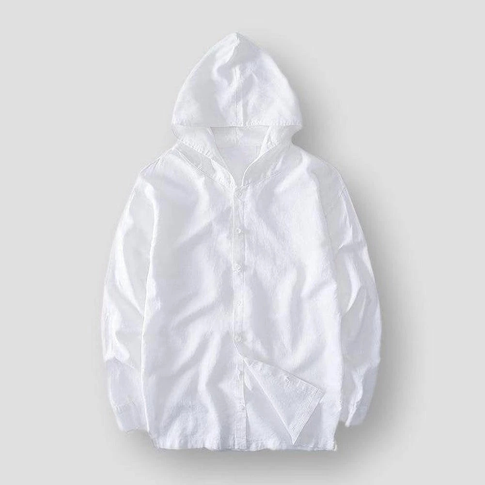 China Cloth Sky Madrid Linen Hooded Shirt 5 China Cloth Sky Madrid Linen Hooded Shirt