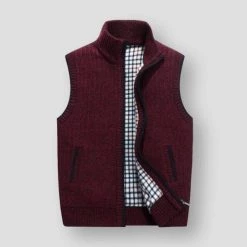 JayRuoYi Clothes Store Sky Madrid Knitted Pocket Vest