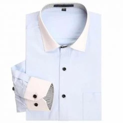 YaoMan E-Commerce Co.,Ltd. Store Men's Apparels North Royal Bamboo Button-Up Shirt