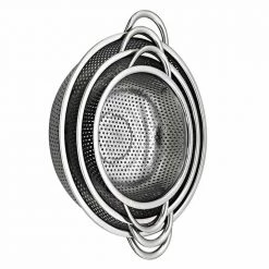 Goldbaking Official Store Home Stainless Steel Nested Colander Set (3 Pieces)