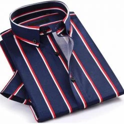 Donghuan Overseas Store Saint Morris Striped Mykonos Shirt Men's Apparels
