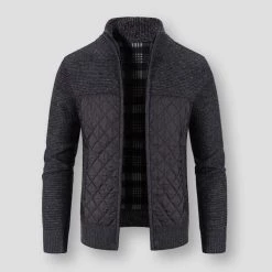 King Billion Official Store Men's Apparels Saint Morris Quilted Wool Cardigan