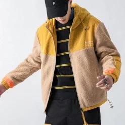 GOESRESTA Store Sky Madrid Hooded Fleece Zip-Up Jacket Men's Apparels