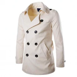 Men's Formal Coat Store Men's Apparels Saint Morris Double-Breasted Trench Coat