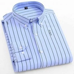 Hall Of Fame Store Saint Morris Long Sleeve Striped Shirt Men's Apparels