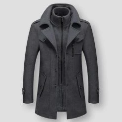 URSPORTTECH Store Men's Apparels Sky Madrid Wool Trench Coat