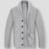 FAVOCENT Official Store North Royal Knitted Shawl Cardigan