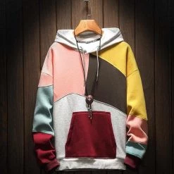 1251 Store Men's Apparels Sky Madrid Elevate Patchwork Hoodie