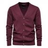 AIOPESON Official Store North Royal Wool Button-Up Cardigan Men's Apparels