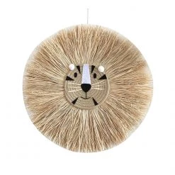 Our Globel Shipping Groceries Store Saint Morris Woven Lion Wall Hanging