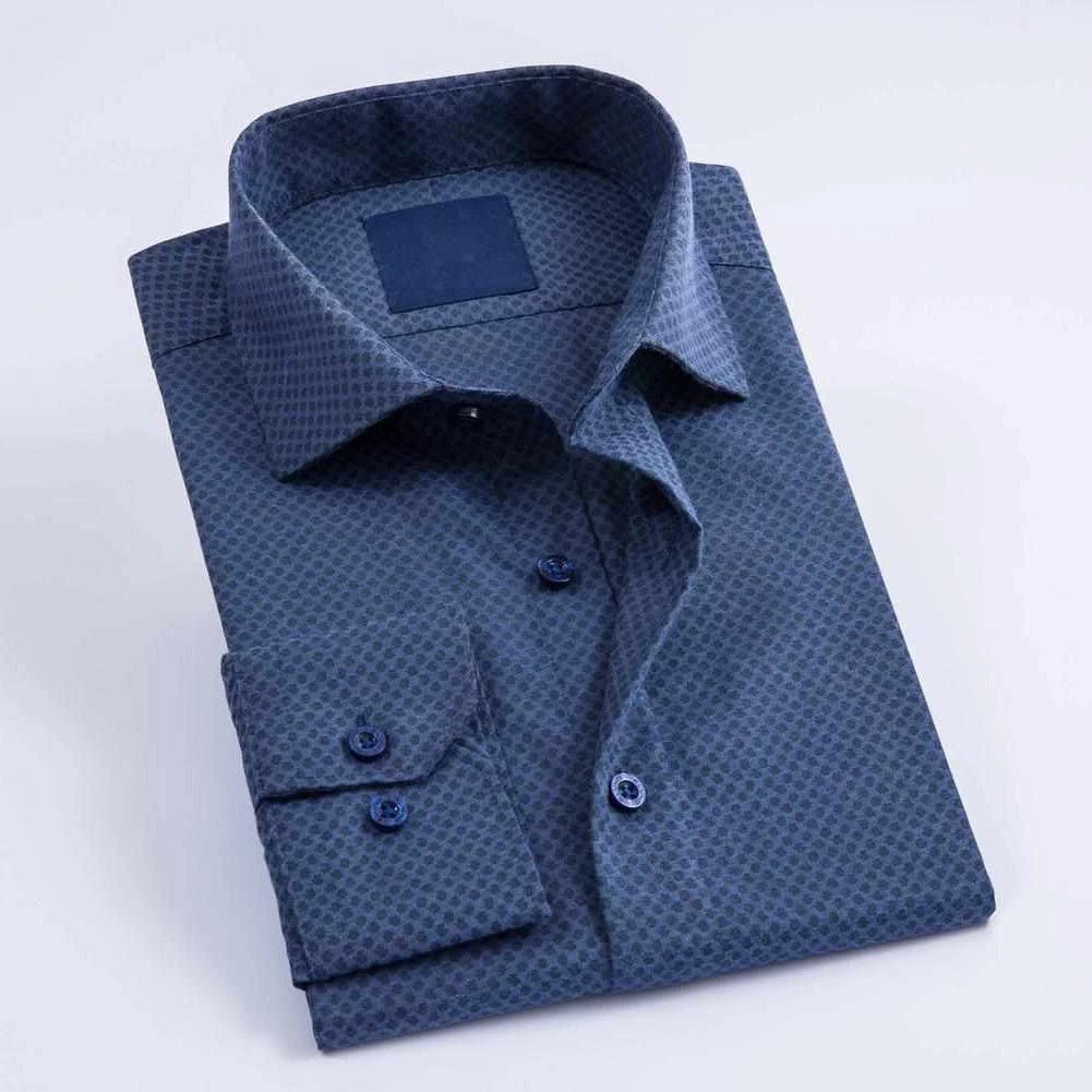 ELUNO Official Store North Royal Polka Dot Executive Shirt 6 ELUNO Official Store North Royal Polka Dot Executive Shirt