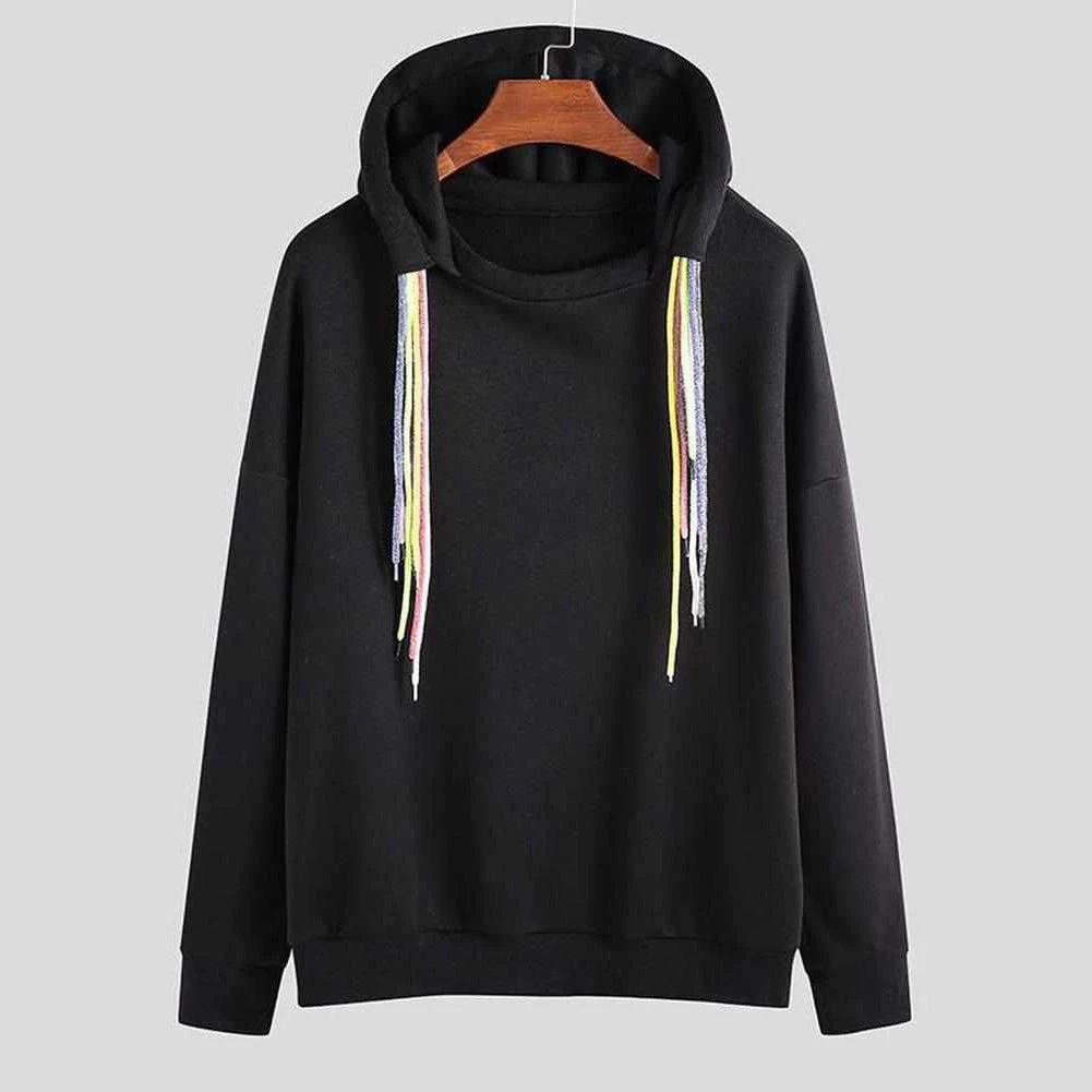 In My Closet Store North Royal Rainbow Drawstring Hoodie Men's Apparels 3 In My Closet Store North Royal Rainbow Drawstring Hoodie Men's Apparels