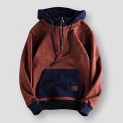 Handsome Marshal Store Sky Madrid Patchwork Zip Up Hoodie Men's Apparels 6 Handsome Marshal Store Sky Madrid Patchwork Zip Up Hoodie Men's Apparels