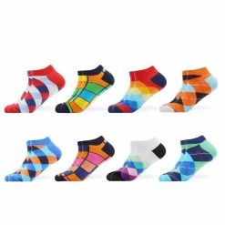 Sanzetti Official Store Men's Apparels Assorted Ankle Socks (8 Pairs)