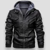 Mountainskin Official Store Saint Morris Rider Leather Jacket Men's Apparels