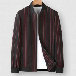 Brother Jans Official Store Men's Apparels Saint Morris Striped Pilot Jacket