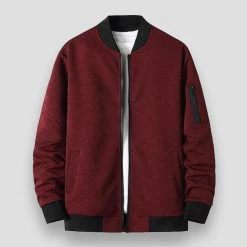 Covrlge Men Store Saint Morris Varsity Zip-Up Jacket Men's Apparels