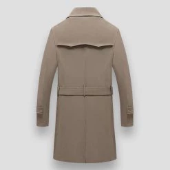 Men's Formal Coat Store North Royal Long Belt Coat