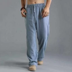 JDDTON Store Sky Madrid Bali Linen Pants Men's Apparels 13 JDDTON Store Sky Madrid Bali Linen Pants Men's Apparels