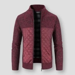 King Billion Official Store Men's Apparels Saint Morris Quilted Wool Cardigan