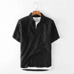 China Cloth Saint Morris Puglia Linen Shirt Men's Apparels