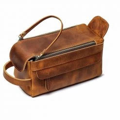 Luufan Factory Store Saint Morris Leather Toiletry Bag Men's Apparels