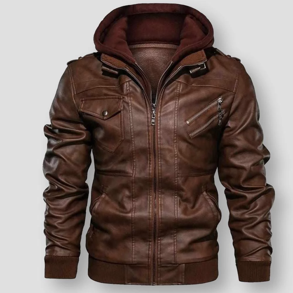 Mountainskin Official Store Saint Morris Rider Leather Jacket Men's Apparels 4 Mountainskin Official Store Saint Morris Rider Leather Jacket Men's Apparels