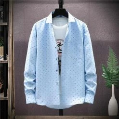 Moringcute Store Sky Madrid Valencia Long-Sleeve Shirt Men's Apparels