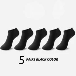 HSS Official Store Men's Apparels Bamboo Ankle Business Socks (5 Pair)
