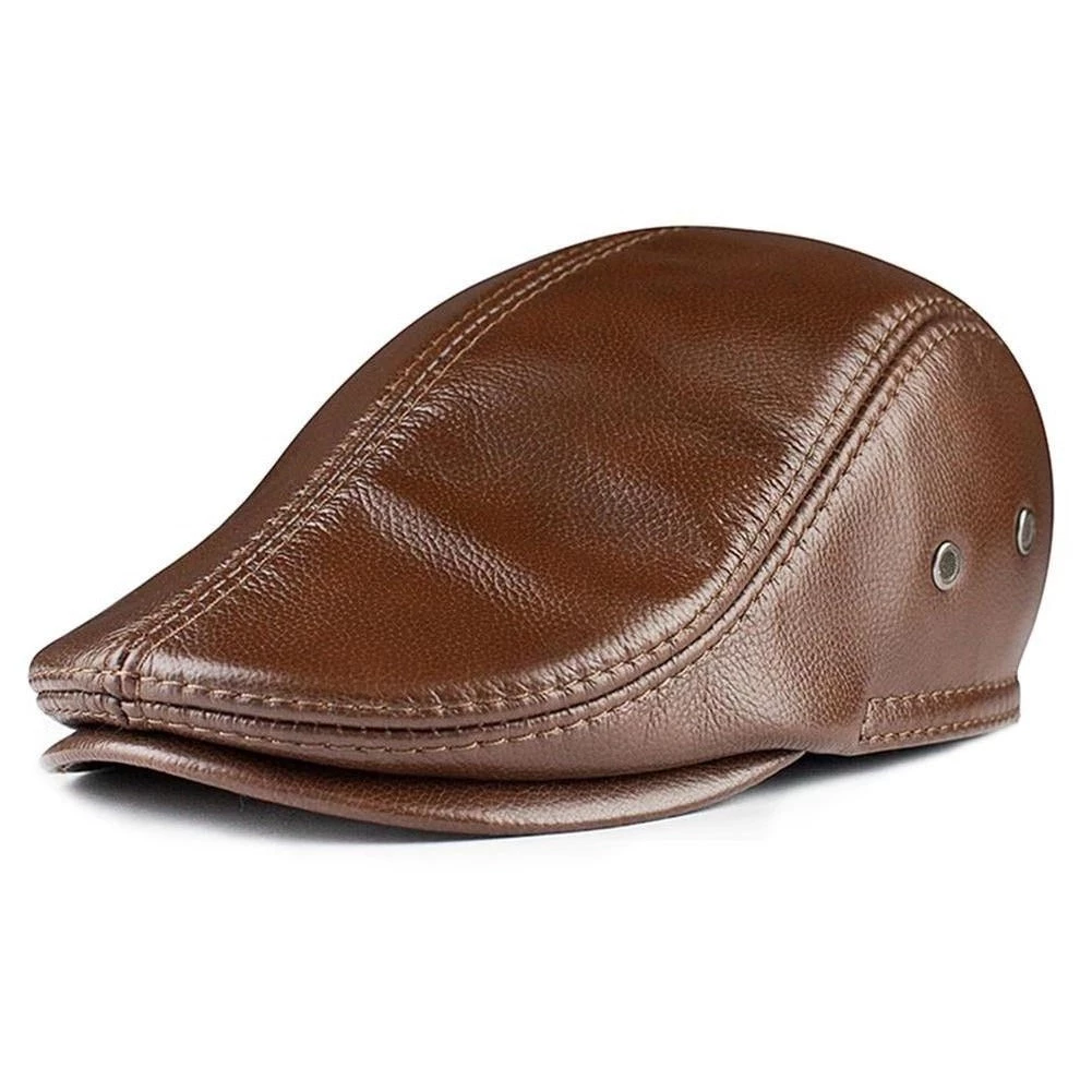 LA SPEZIA Official Store Sky Madrid Leather Gatsby Beret Men's Apparels 3 LA SPEZIA Official Store Sky Madrid Leather Gatsby Beret Men's Apparels