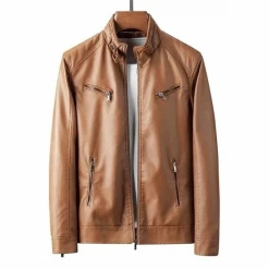 Youndbio Men Store Saint Morris Casual Leather Jacket