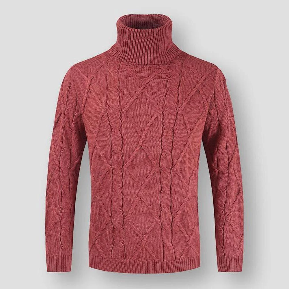 FAVOCENT Men's Wardrobe Store Saint Morris Bordeaux Turtleneck Sweater Men's Apparels 5 FAVOCENT Men's Wardrobe Store Saint Morris Bordeaux Turtleneck Sweater Men's Apparels