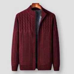 Fashion Flash Sky Madrid Knitted Zip-Up Cardigan Men's Apparels
