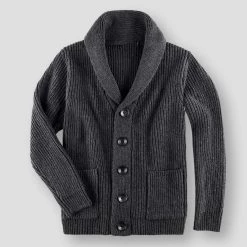 LASPERAL FashionDay Store Saint Morris Vintage Knitted Cardigan Men's Apparels