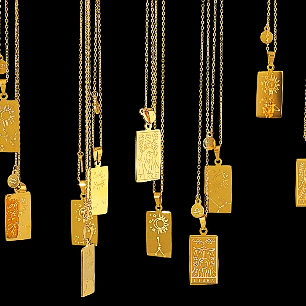 Yhpup Official Store Women's Apparels Saint Morris Stainless Steel Zodiac Necklace 3 Yhpup Official Store Women's Apparels Saint Morris Stainless Steel Zodiac Necklace