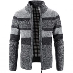 Mountainskin Official Store Sky Madrid Striped Knitted Cardigan