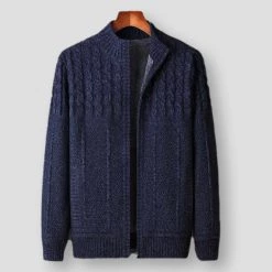 Fashion Flash Sky Madrid Knitted Zip-Up Cardigan Men's Apparels