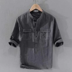Cotton Linen Store Sky Madrid Koh Samui Linen Shirt 8 Cotton Linen Store Sky Madrid Koh Samui Linen Shirt