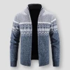 King Billion Official Store Sky Madrid Knitted Turtleneck Cardigan